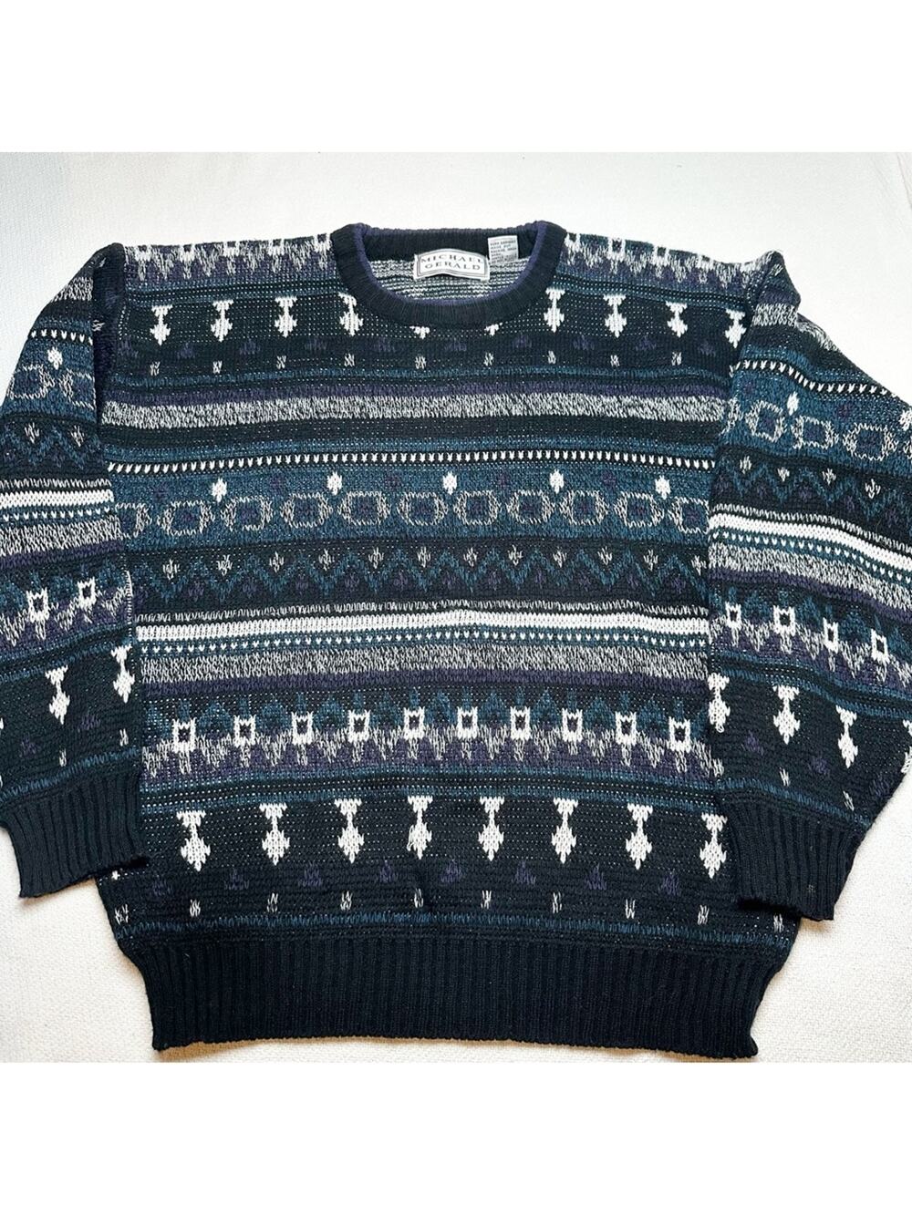 VTG Grandpa Michael Gerald Oversized Sweater XL